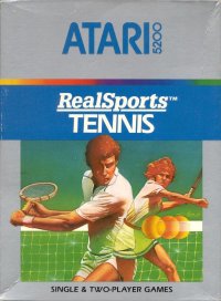 RealSports Tennis Atari 5200 US box art